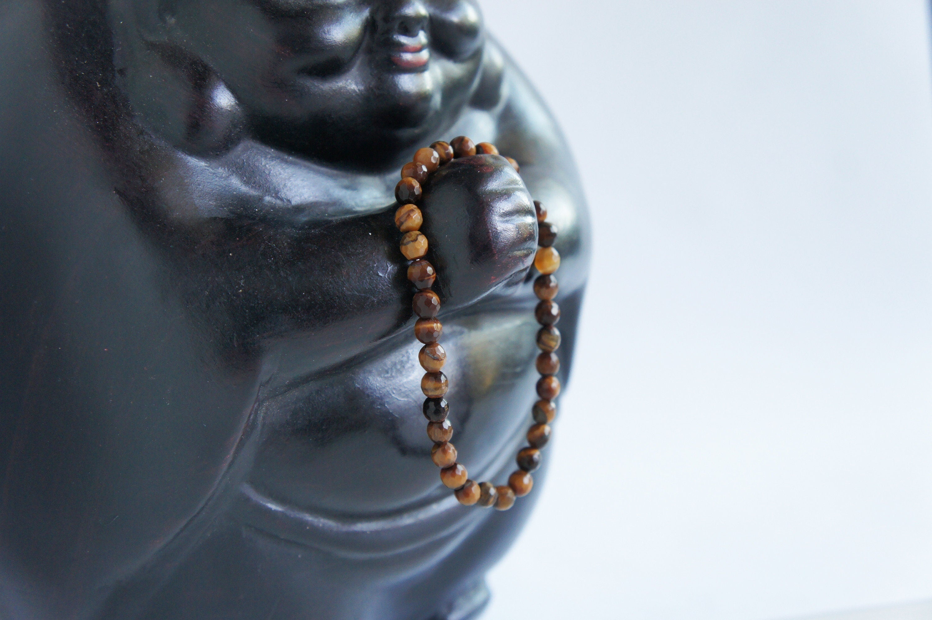 Spirit Feather Tiger's Eye Beaded Bracelet