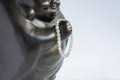 Spirit Feather Grey Moonstone Beaded Bracelet