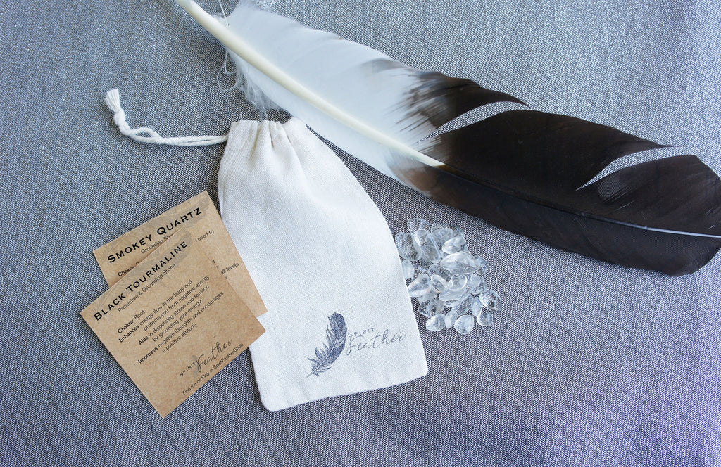 Spirit Feather Protection Bracelet Set