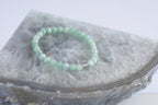 Spirit Feather Burma Jade Beaded Bracelet