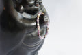 Spirit Feather Flower Amethyst Beaded Bracelet