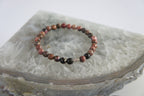 Spirit Feather Rhodonite Beaded Bracelet