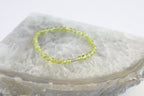 Spirit Feather Peridot Beaded Bracelet