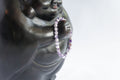 Spirit Feather Chevron Amethyst Beaded Bracelet