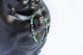 Spirit Feather Ruby Zoisite Beaded Bracelet