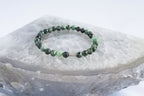 Spirit Feather Ruby Zoisite Beaded Bracelet