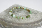 Spirit Feather Men's Chrysoprase Beaded Bracelet