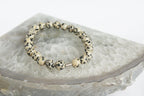 Spirit Feather Men's Dalmation Jasper Beaded Bracelet