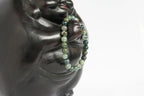 Spirit Feather Men's Moss Agate Beaded Bracelet
