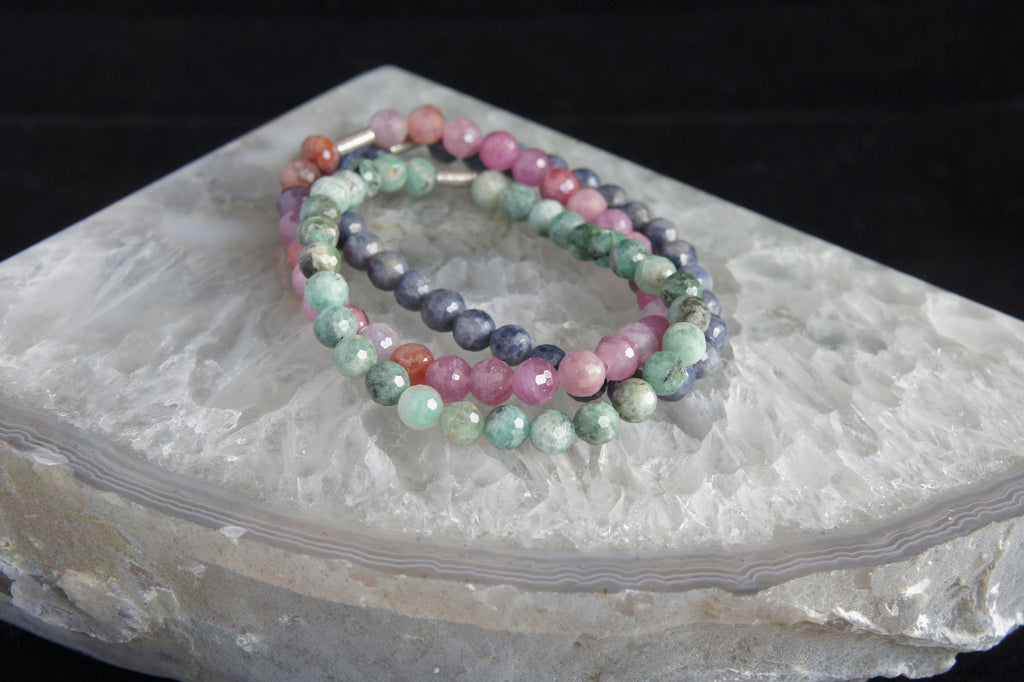 Spirit Feather Royalty Trio Bracelet Set
