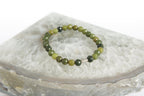 Spirit Feather Chinese Jade Beaded Bracelet