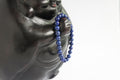 Spirit Feather Men's Lapis Lazuli Beaded Bracelet