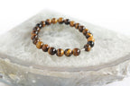 Spirit Feather Men's Tiger's Eye Beaded Bracelet