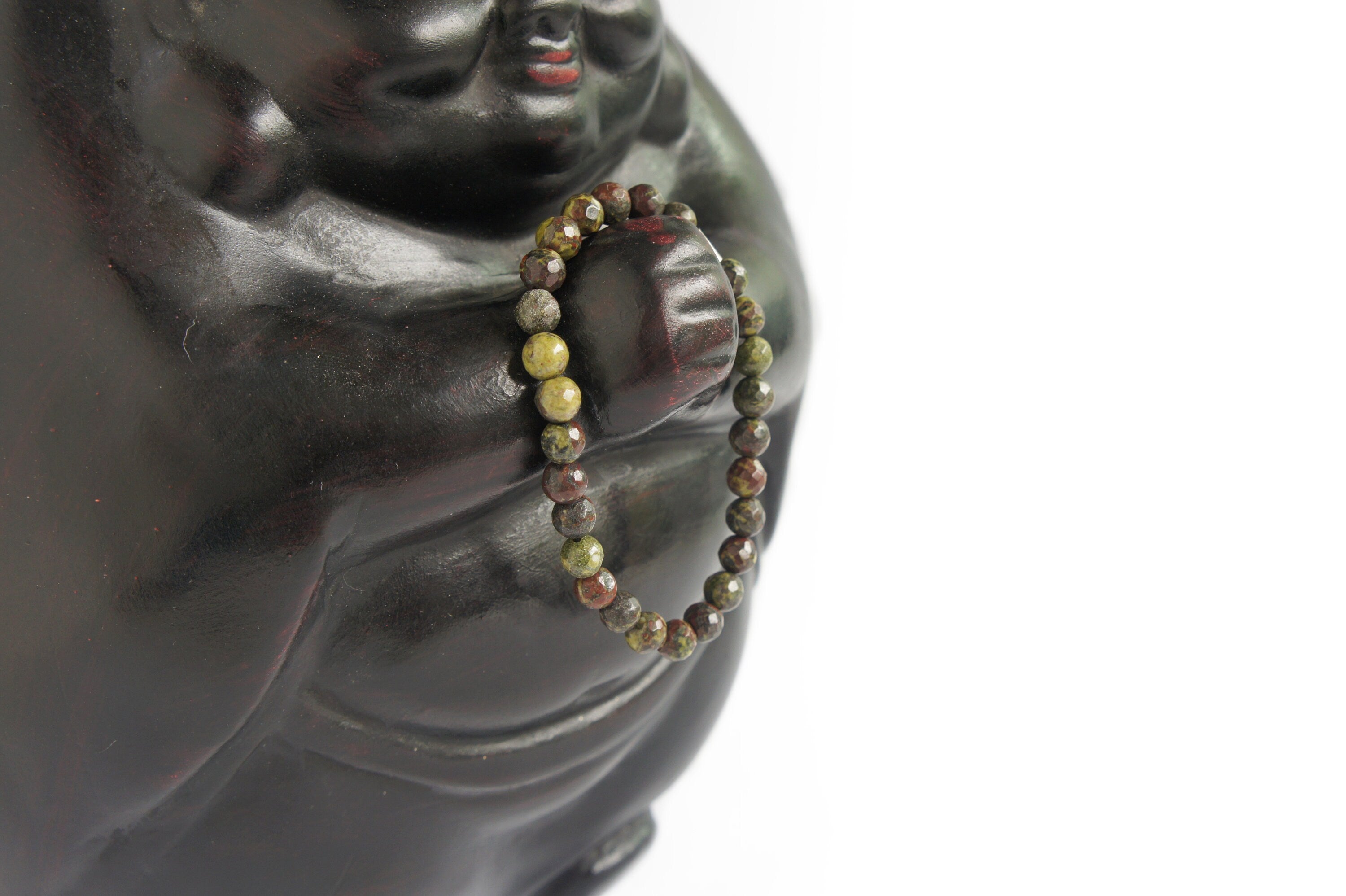 Spirit Feather Dragon Stone Beaded Bracelet