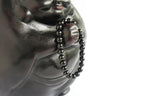 Spirit Feather Men's Black Tourmaline Beaded Bracelet
