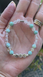 Custom Sports Team Crystal Beaded Bracelet